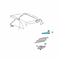 OEM 2009 Toyota Venza Rear Arm Diagram - 85241-0T010