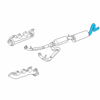 OEM Ford E-150 Econoline Club Wagon Extension Pipe Diagram - XC2Z-5A212-FA
