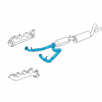 OEM 2005 Ford E-150 Club Wagon Front Pipe Diagram - 4C2Z-5246-AA