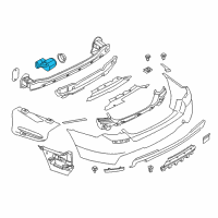 OEM BMW 535i Melbournerot Ultrasonic Transducer Diagram - 66-20-9-233-043