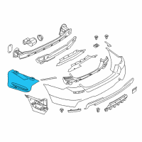 OEM 2015 BMW 528i Heat Insulation Bumper, Rear Left Diagram - 51-48-7-207-269