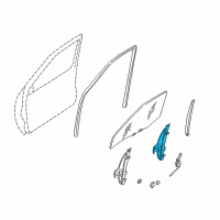 OEM 2003 Nissan Xterra Regulator Door Window LH Diagram - 80721-2Z700