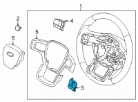 OEM 2022 Ford F-150 SWITCH ASY - CONTROL Diagram - ML3Z-9C888-EA