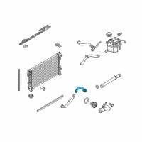 OEM 2018 Ford Taurus Lower Hose Diagram - DG1Z-8286-D