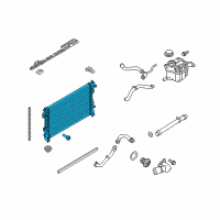 OEM 2018 Ford Taurus Radiator Diagram - DG1Z-8005-C