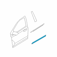 OEM Lincoln MKX Lower Molding Diagram - BA1Z-7820879-A