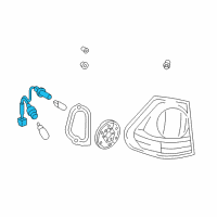 OEM 2007 Lexus RX350 Cord, Rear Combination Diagram - 81555-48060