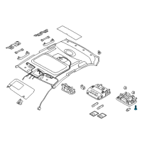 OEM 2021 Hyundai Ioniq Room Lamp Assembly Diagram - 92850-G7000-TTX