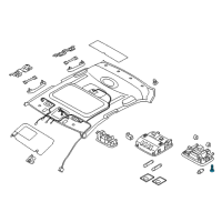 OEM 2017 Hyundai Ioniq Room Lamp Assembly Diagram - 92850-G7000-TTX