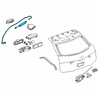 OEM 2010 Cadillac CTS Actuator Assembly Diagram - 20907606