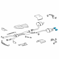 OEM Lexus GS F BAFFLE Sub-Assembly, Exhaust Diagram - 17408-38010
