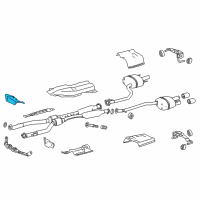 OEM 2008 Lexus GS460 Insulator, Front Floor Heat, NO.3 Diagram - 58155-30050