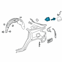 OEM 2018 Lexus RX450hL Lid Sub-Assembly, Fuel F Diagram - 77305-48030