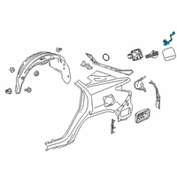 OEM 2019 Lexus RX450h Door Lock Actuator Diagram - 7703048081