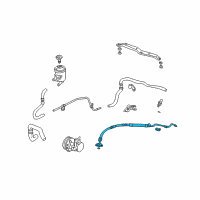 OEM 2004 Honda Element Hose, Power Steering Feed (Driver Side) Diagram - 53713-SCV-A02