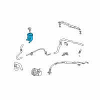 OEM Honda Tank, Power Steering Oil Diagram - 53701-SCV-A01