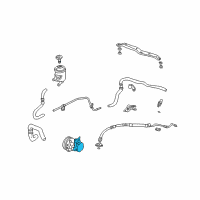 OEM 2009 Honda Element Pump Sub-Assembly, Power Steering Diagram - 56110-PZD-A02