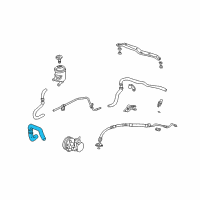 OEM 2003 Honda Element Tube, Power Steering Suction Diagram - 53731-SCV-A00