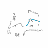 OEM 2005 Honda Element Hose, Power Steering Return Diagram - 53732-SCV-A01