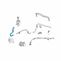 OEM 2006 Honda Element Hose, Power Steering Oil Tank Diagram - 53733-SCV-A01