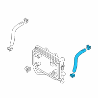 OEM 2017 Hyundai Sonata Hose-Oil Cooling Return Diagram - 25422-2W500