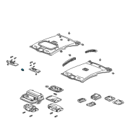 OEM Honda Holder, Sunvisor *YR239L* (KI IVORY) Diagram - 88217-S01-A01ZJ