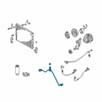 OEM 1998 Toyota 4Runner AC Line Diagram - 88726-35020