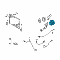 OEM 2002 Toyota 4Runner Compressor Assembly Diagram - 88320-60580-84