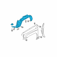 OEM 2013 Honda Ridgeline Fender, Left Front (Inner) Diagram - 74151-SJC-A50