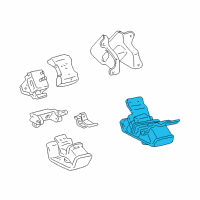 OEM Toyota Rear Mount Diagram - 12371-62120