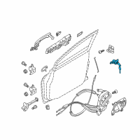 OEM 2016 Nissan Versa Cylinder Set - Door Lock, RH Diagram - H0600-3WC0A