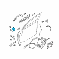 OEM 2014 Nissan Versa Hinge Assy-Front Door Diagram - 82421-1KA0A