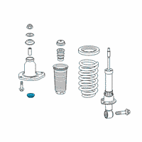 OEM Acura Rubber, Shock Absorber Mounting Diagram - 52631-TZ5-A51