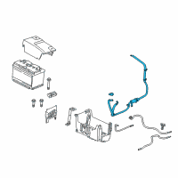 OEM Cadillac Cable Assembly Diagram - 23457214