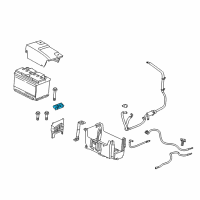 OEM 2019 Chevrolet Spark Hold Down Clamp Diagram - 42334730