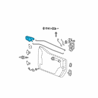 OEM Jeep Handle-Inside Release Diagram - 55395407AC