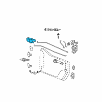 OEM 2008 Jeep Wrangler Handle-Inside Release Diagram - 55395407AC