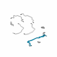 OEM 2006 Acura MDX Pipe C, Rear Suction & Receiver Diagram - 80323-S3V-A02