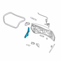 OEM 2009 Saturn Aura Hinge Asm-Rear Compartment Lid Diagram - 15249511