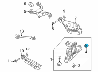 OEM Nissan Bush Diagram - 55157-6RS0A