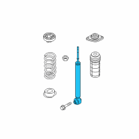 OEM 2011 Nissan Quest ABSORBER Kit-Shock, Rear Diagram - E6210-1JB0C