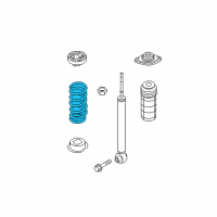 OEM 2015 Nissan Quest Spring - Rear Suspension Diagram - 55020-3GP0A