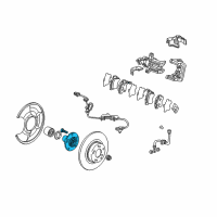 OEM 2005 Honda S2000 Hub Assembly, Rear Diagram - 42210-S2A-000