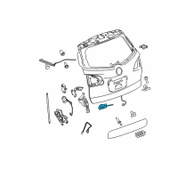 OEM Cadillac SRX Latch Assembly Diagram - 13584872