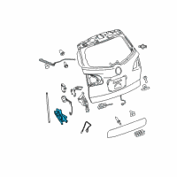 OEM 2009 Buick Enclave Actuator Diagram - 25924811