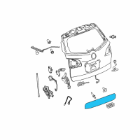 OEM 2008 Buick Enclave Handle, Outside Diagram - 23374287