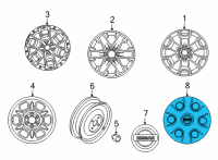 OEM Nissan Frontier CAP-DISC WHEEL Diagram - 40315-9BU0A