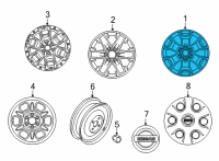 OEM 2022 Nissan Frontier WHEEL-ALUMINUM Diagram - 40300-9BU1A