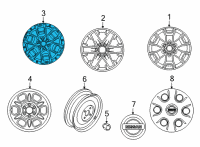 OEM Nissan Frontier WHEEL-ALUMINUM Diagram - 40300-9BU3K