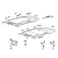 OEM 2017 Ford Edge Overhead Lamp Diagram - EM2Z-13776-CA